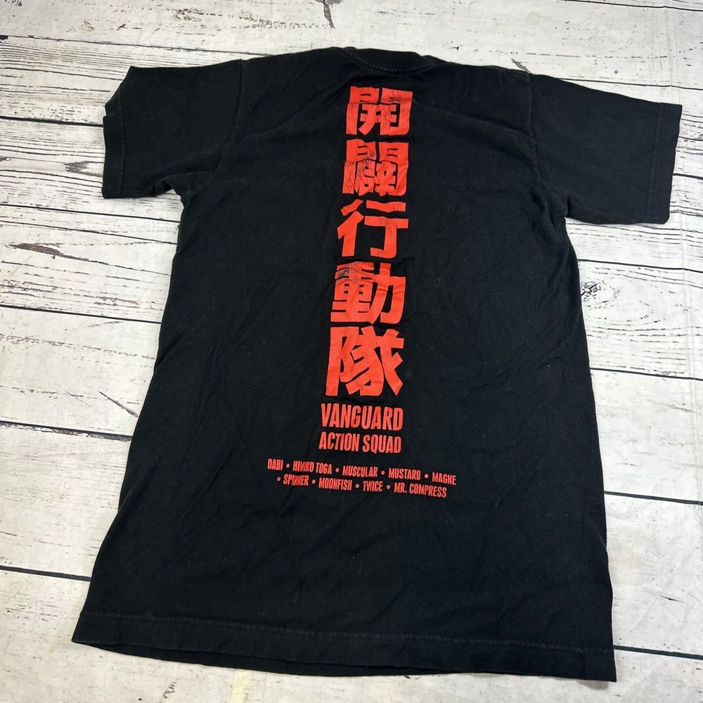 My Hero Academia Vanguard Action Squad Black Graphic T-Shirt Mens Small S Anime - Picture 7 of 8